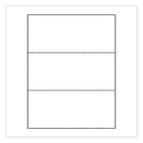 Perforated Paper, 3.66" and 7.33" from Bottom, 92 Bright, 20 lb Bond Weight, 8.5 x 11, White, 500/Ream, 5 Reams/Carton - 04120 C2G