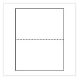 Perforated Paper, 92 Bright, Perforated 5.5" from Bottom, 20 lb Bond Weight, 8.5 x 11, White, 500/Ream, 5 Reams/Carton - 04116 C2G