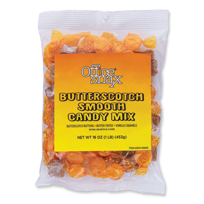 Candy Assortments, Butterscotch Smooth Candy Mix, 1 lb Bag - 00665 C2G