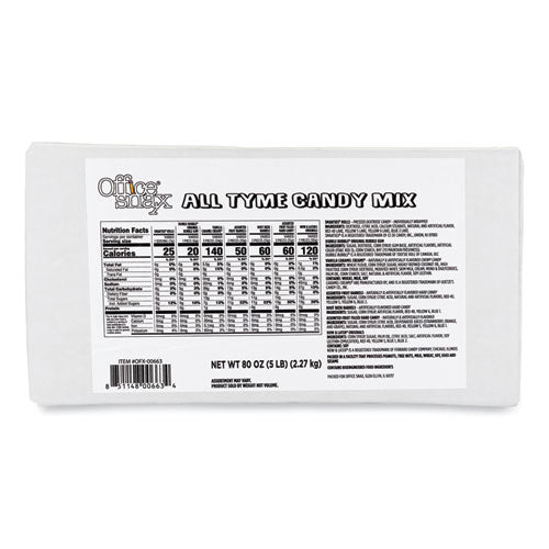 C2G Candy Assortments, All Tyme Candy Mix, 5 lb Carton - 00663