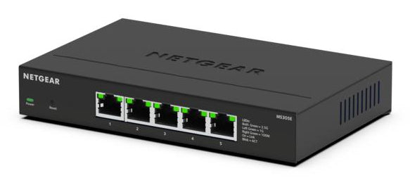 NETGEAR MS305E Unmanaged 2.5G Ethernet (100/1000/2500) Black - MS305E-100NAS