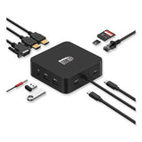 11-in-1 USB-C Multi-Port TAA Compliant Docking Station, Black - AUH-4050