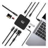 11-in-1 USB-C Multi-Port TAA Compliant Docking Station, Black - AUH-4050