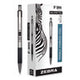 F-301 Ballpoint Pen, Retractable, Fine 0.7 mm, Black Ink, Stainless Steel/Black Barrel, Dozen - 27110 LEGRAND