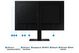 Samsung LS24D606EANXZA computer monitor 61 cm (24") 2560 x 1440 pixels Quad HD LCD Black - S24D606EAN
