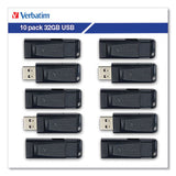 Store 'n' Go USB Flash Drive Business Bulk, 32 GB, Black, 10/Pack - 70893