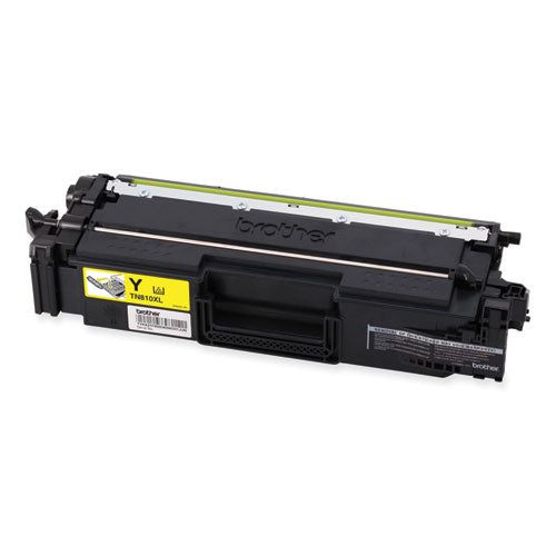 BROTHER  High-Yield Toner, 9,000 Page-Yield, Yellow - TN810XLY