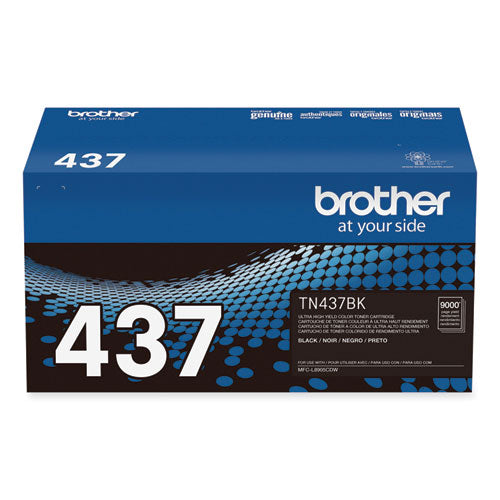 BROTHER  Ultra High-Yield Toner, 9,000 Page-Yield, Black - TN437BK