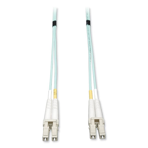 EATON Duplex Multimode 50/125 OM3 LSZH Fiber Patch Cable (LC/LC), 10 GB, 3 ft, Aqua - N820-01M
