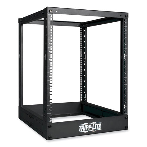 EATON SmartRack 4-Post Open Frame Rack, 13U, 1,000 lbs Capacity, Black - SR4POST13