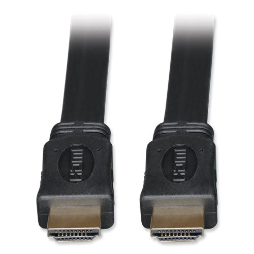 EATON High Speed HDMI Flat Cable, Ultra HD 4K, Digital Video with Audio (M/M), 3 ft, Black - P568-003-FL