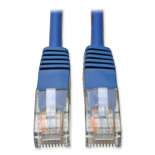 EATON CAT5e 350 MHz Molded Patch Cable, 14 ft, Blue - N002-014-BL