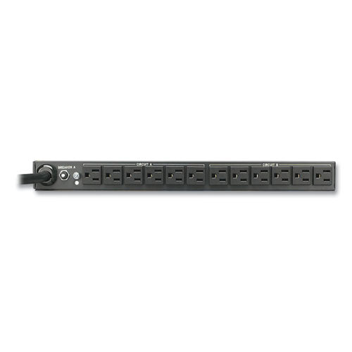 EATON Single-Phase Basic PDU, 24 Outlets, 15 ft Cord, Black - PDU2430