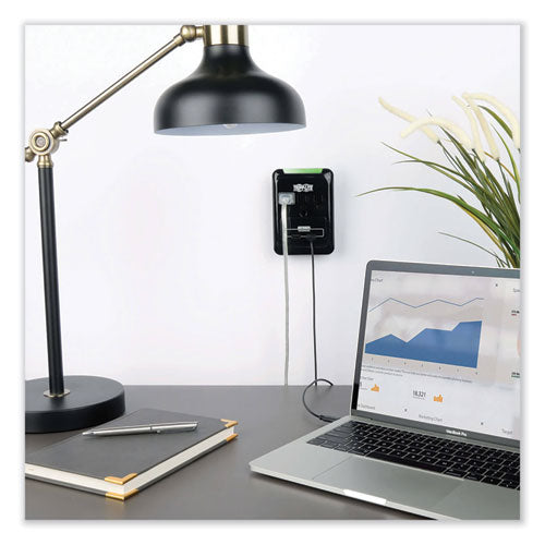 EATON Protect It! Surge Protector, 3 AC Outlets/2 USB Ports, 540 J, Black - SK30USB