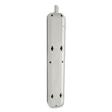 EATON Protect It! Surge Suppressor, 7 AC Outlets, 6 ft Cord, 1,080 J, Light Gray - STRIKER