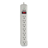 EATON Protect It! Surge Suppressor, 7 AC Outlets, 6 ft Cord, 1,080 J, Light Gray - STRIKER