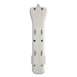 Protect It! Surge Suppressor, 7 AC Outlets, 7 ft Cord, 2,160 J, Light Gray - SUPER7