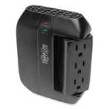 EATON Swivel6 Six-Outlet, Direct Plug-in Surge Suppressor, 6 AC Outlets, 1,500 J, Black - SWIVEL6