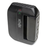 EATON Swivel6 Six-Outlet, Direct Plug-in Surge Suppressor, 6 AC Outlets, 1,500 J, Black - SWIVEL6
