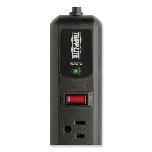 EATON Protect It! Surge Suppressor, 7 AC Outlets, 4 ft Cord, 1,080 J, Black - TLP74RB