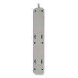 EATON Protect It! Surge Suppressor, 6 AC Outlets, 4 ft. Cord, 790 J, Light Gray - TLP604