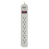 EATON Protect It! Surge Suppressor, 6 AC Outlets, 4 ft. Cord, 790 J, Light Gray - TLP604