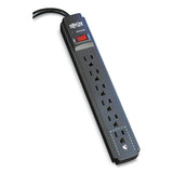 EATON Protect It! Surge Suppressor, 6 AC Outlets, 6 ft Cord, 790 J, Black - TLP606B