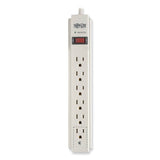 EATON Protect It! Surge Suppressor, 6 AC Outlets, 6 ft Cord, 790 J, Light Gray - TLP606