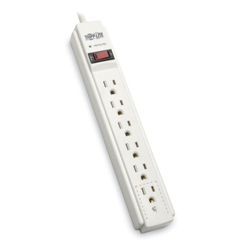 EATON Protect It! Surge Suppressor, 6 AC Outlets, 6 ft Cord, 790 J, Gray - TLP606TAA