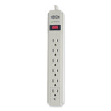 EATON Protect It! Surge Suppressor, 6 AC Outlets, 15 ft Cord, 790 J, Light Gray - TLP615