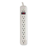 EATON Protect It! Surge Suppressor, 7 AC Outlets, 12 ft Cord, 1,080 J, Light Gray - TLP712
