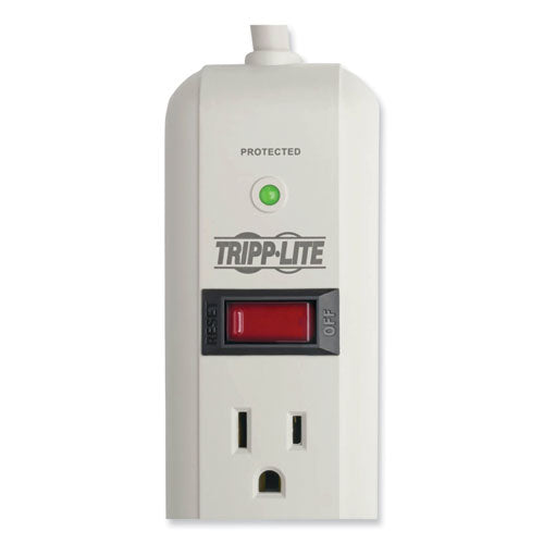 EATON Protect It! Surge Suppressor, 7 AC Outlets, 12 ft Cord, 1,080 J, Light Gray - TLP712