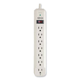EATON Protect It! Surge Suppressor, 7 AC Outlets, 25 ft Cord, 1,080 J, Light Gray - TLP725