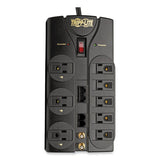 EATON Protect It! Surge Suppressor, 8 AC Outlets, 10 ft Cord, 3,240 J, Black - TLP810NET