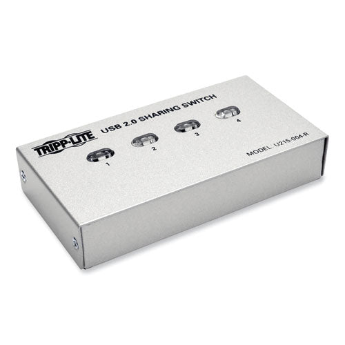 EATON USB 2.0 Printer/Peripheral Sharing Switch, 4 Ports - U215-004-R