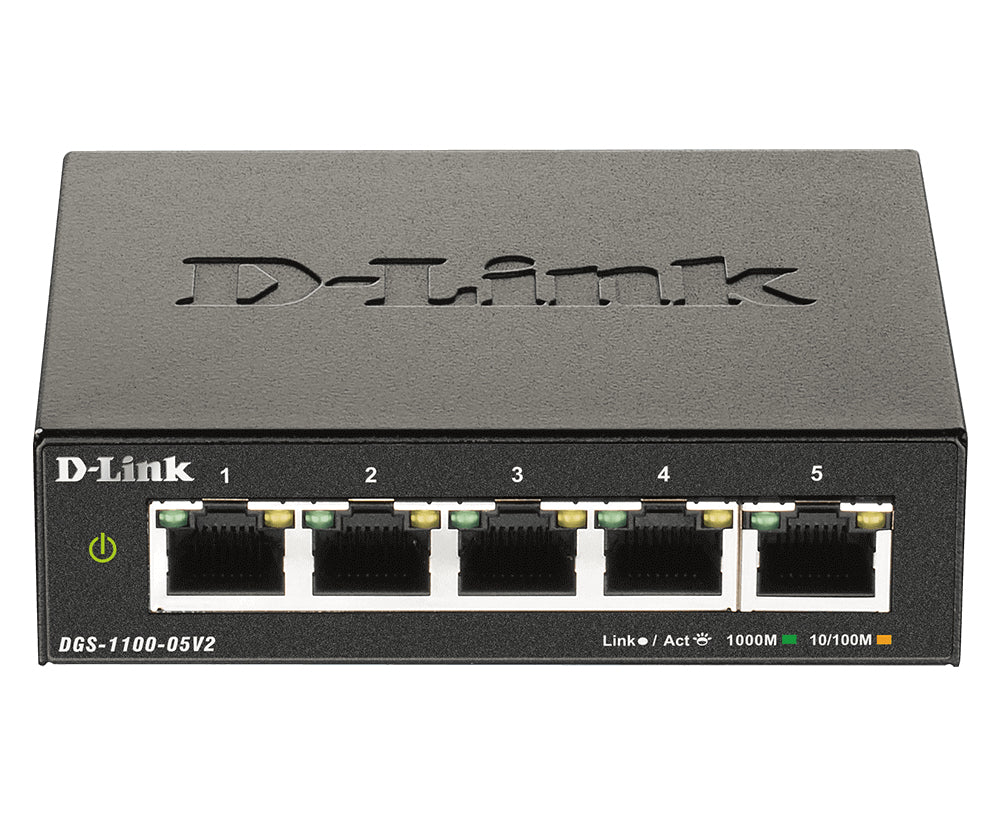 D-Link 5-Port Gigabit Smart Managed Switch - DGS-1100-05V2