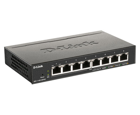 D-Link 8-Port PoE Gigabit Smart Managed Switch - DGS-1100-08PV2 D-LINK