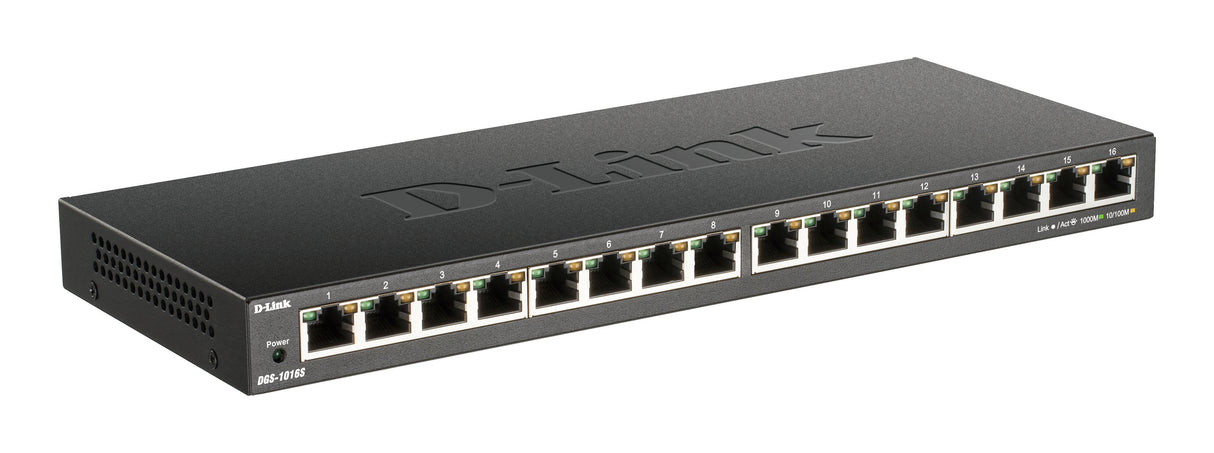 D-Link 16‑Port Gigabit Unmanaged Switch - DGS-1016S D-LINK