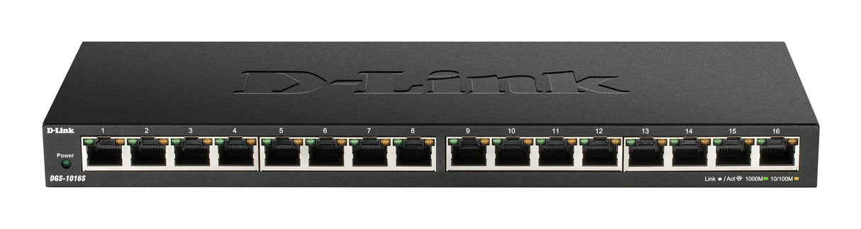 D-Link 16‑Port Gigabit Unmanaged Switch - DGS-1016S D-LINK