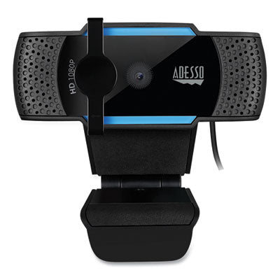CyberTrack H5 1080P HD USB AutoFocus Webcam with Microphone, 1920 pixels x 1080 pixels, 2 Mpixels, Black - Cybertrack H5