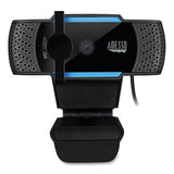 CyberTrack H5 1080P HD USB AutoFocus Webcam with Microphone, 1920 pixels x 1080 pixels, 2 Mpixels, Black - Cybertrack H5