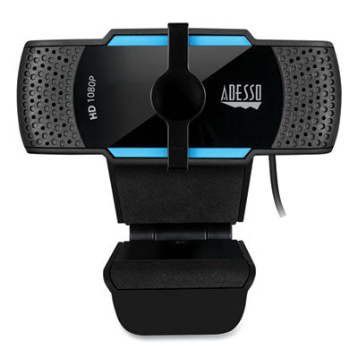 CyberTrack H5 1080P HD USB AutoFocus Webcam with Microphone, 1920 pixels x 1080 pixels, 2 Mpixels, Black - Cybertrack H5