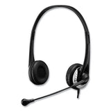 Xtream P2 Binaural Over The Head Headset with Microphone, Black - XtreamP2