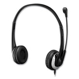 Xtream P2 Binaural Over The Head Headset with Microphone, Black - XtreamP2