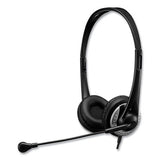 Xtream P2 Binaural Over The Head Headset with Microphone, Black - XtreamP2