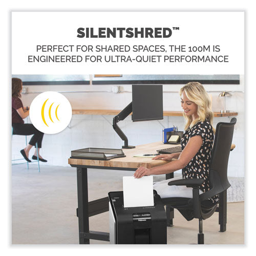 FELLOWES AutoMax 100M Auto Feed Micro-Cut Shredder, 100 Auto/10 Manual Sheet Capacity - 4629001