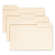 SuperTab Top Tab File Folders, 1/3-Cut Tabs: Assorted, Legal Size, 0.75" Expansion, 11-pt Manila, 100/Box - 15301 C2G