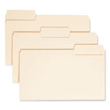 SuperTab Top Tab File Folders, 1/3-Cut Tabs: Assorted, Legal Size, 0.75" Expansion, 11-pt Manila, 100/Box - 15301 C2G