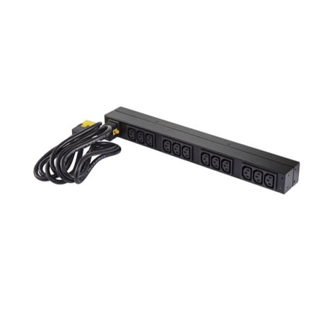 APC Power distribution unit(PDU) APC NetShelter Basic Rack PDU, 1U, 1PH, 3.7kW 230V 16A or 3.3kW 208V 16A, x12 C13 outlets, C20 cord - AP9565
