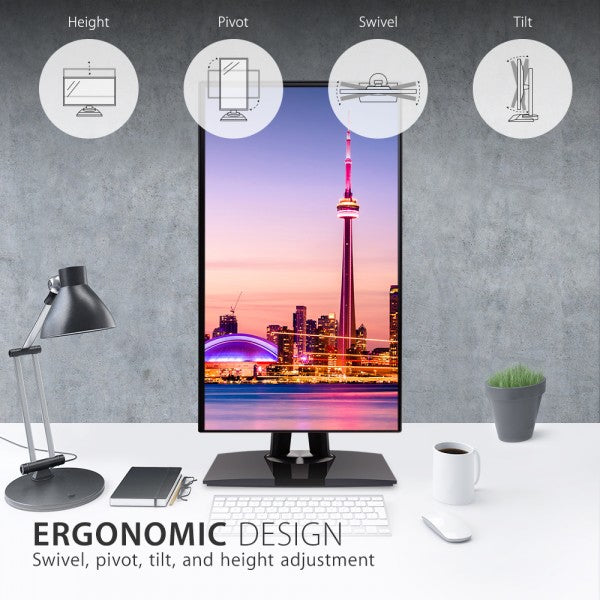 Viewsonic VP Series VP2468A computer monitor 61 cm (24") 1920 x 1080 pixels Full HD LED Black - VP2468A